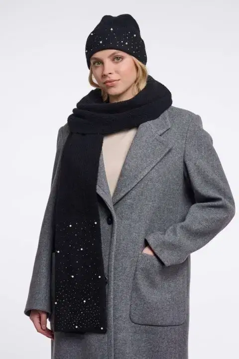 Romaya Black Pearl Scarf