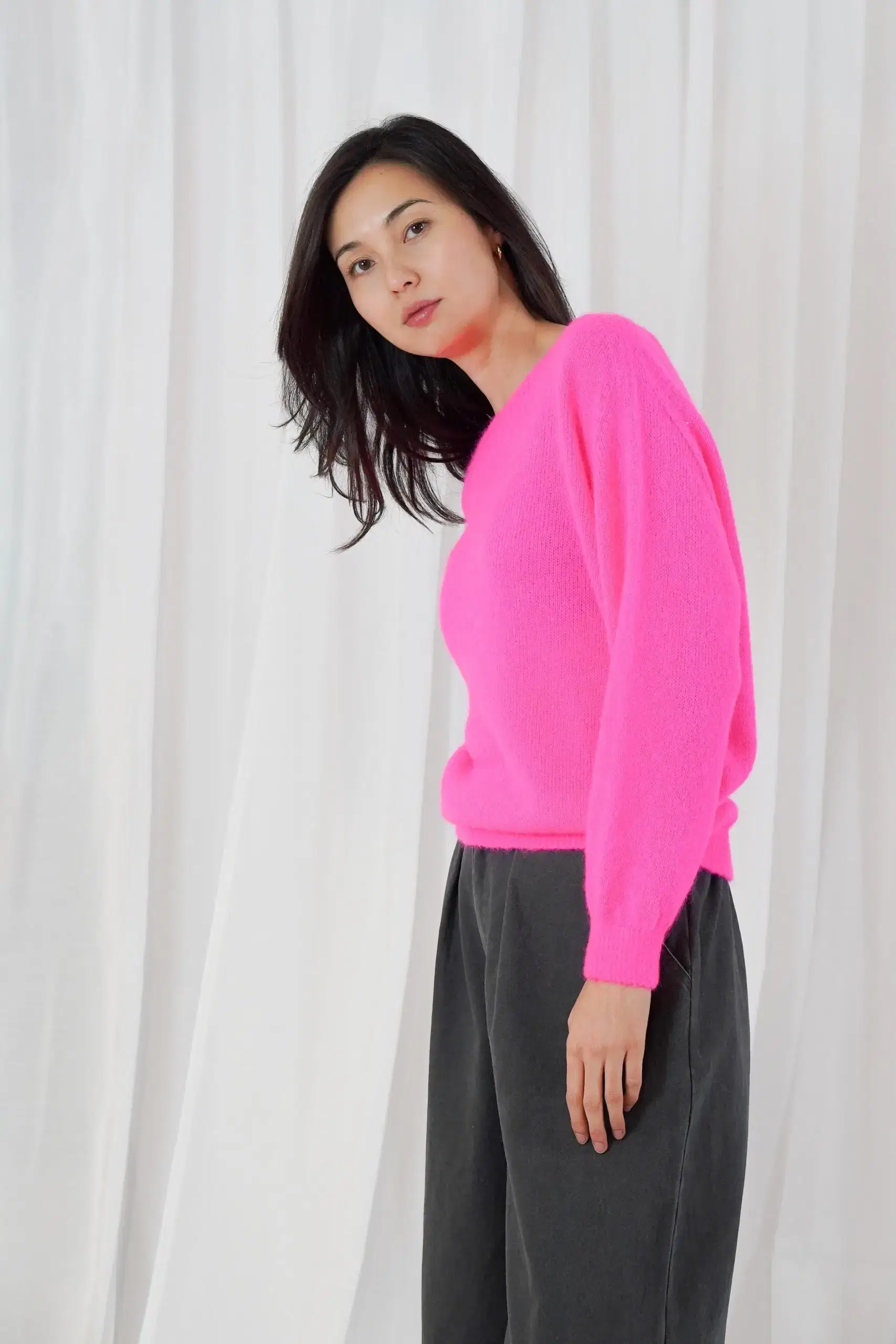 Sanibel Neon Pink Sweater - Image 2
