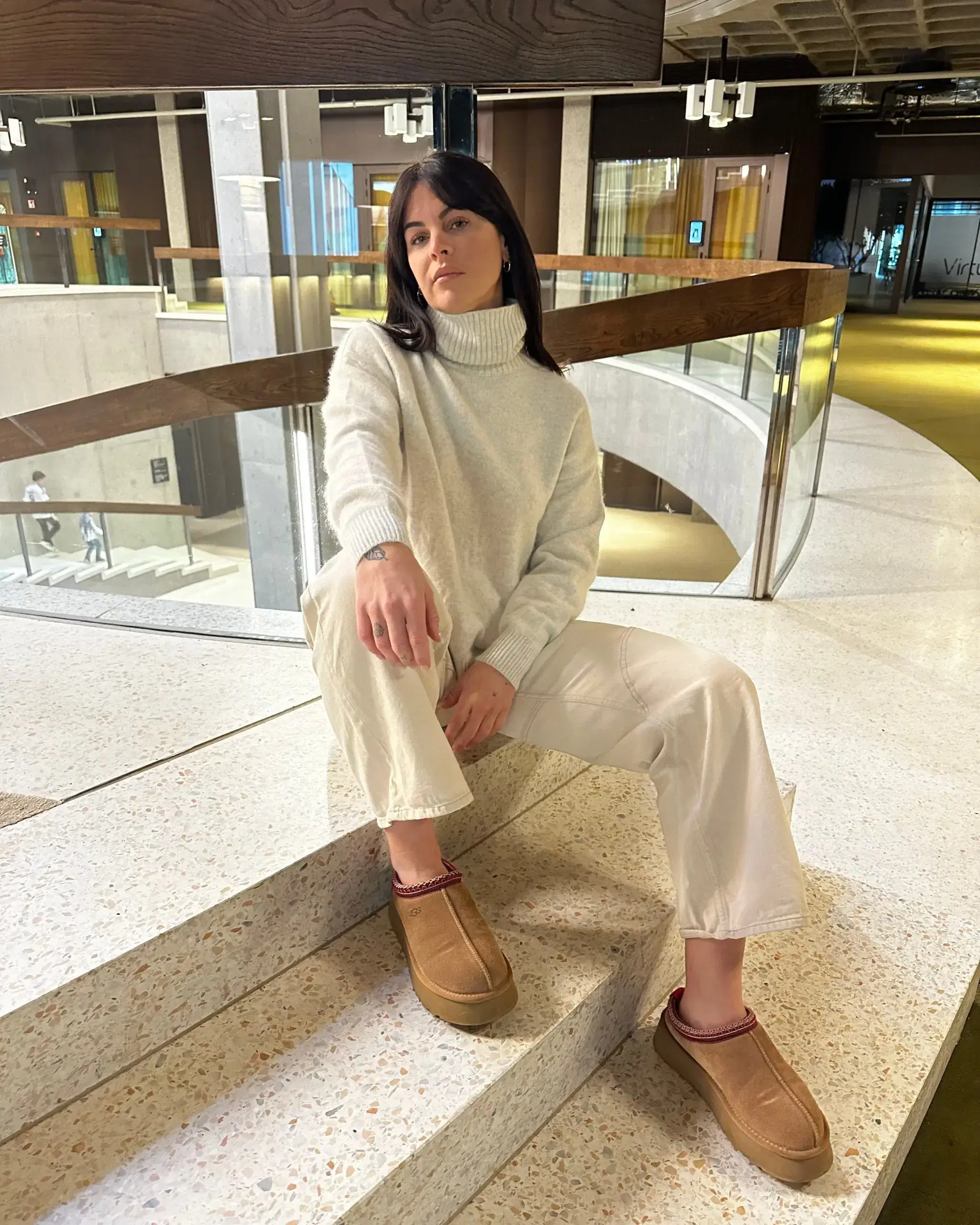 Greeley Mottled Beige Sweater - Image 2