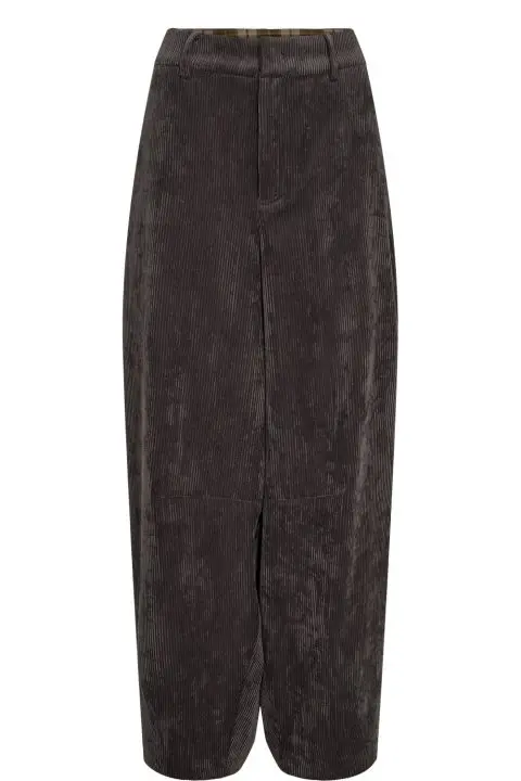 Nucelise Asphalt Corduroy Barrel Trousers
