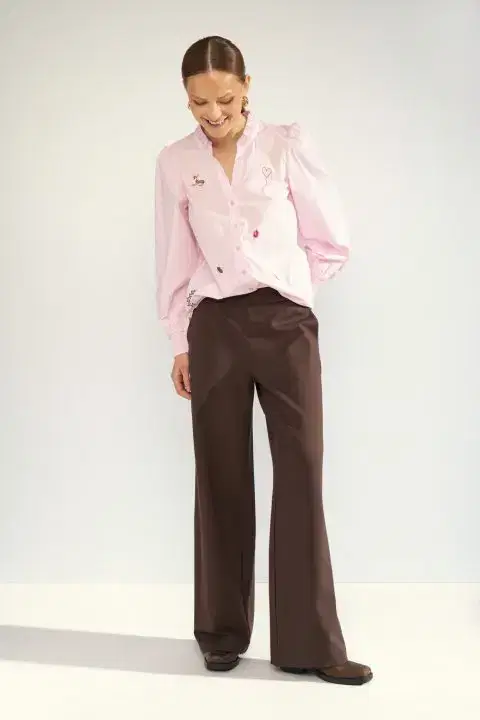 Nuathena Black Coffee Trousers