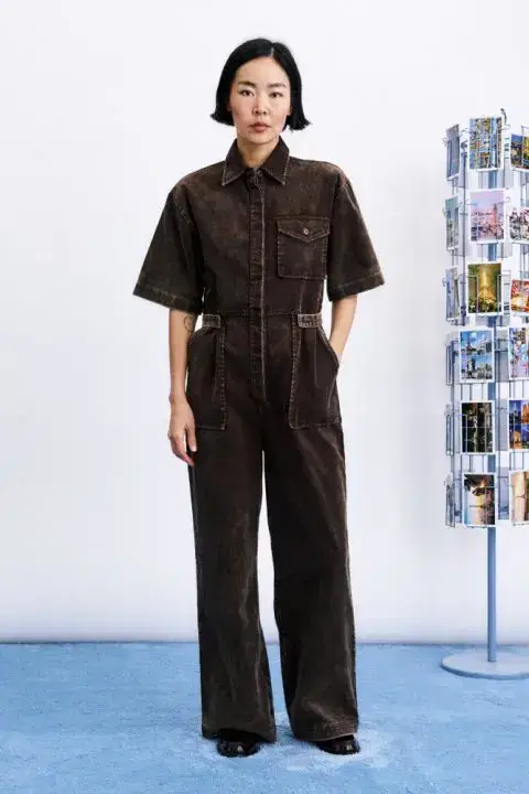 Margate Brown Corduroy Jumpsuit