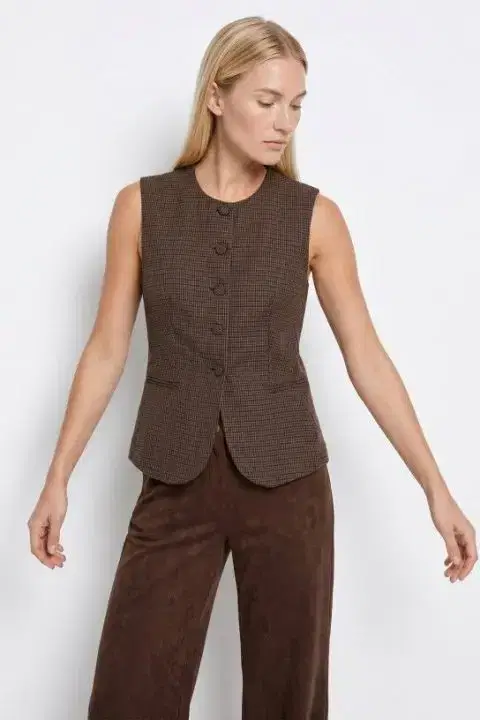 Nectarina Brown Waistcoat