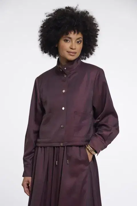 Gea Fudge Cloak Blouson Jacket