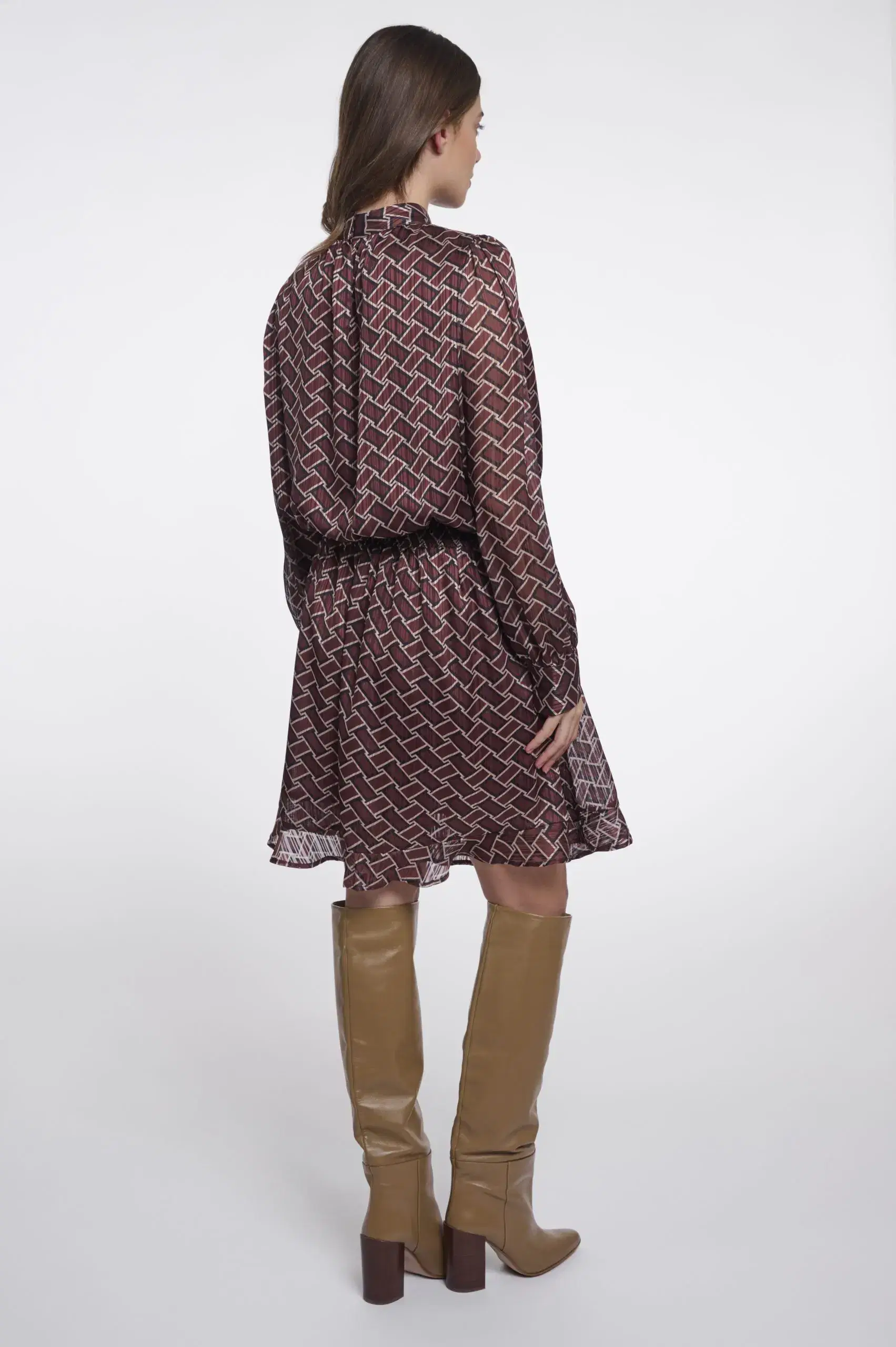 Loua Wine Dress - Image 3