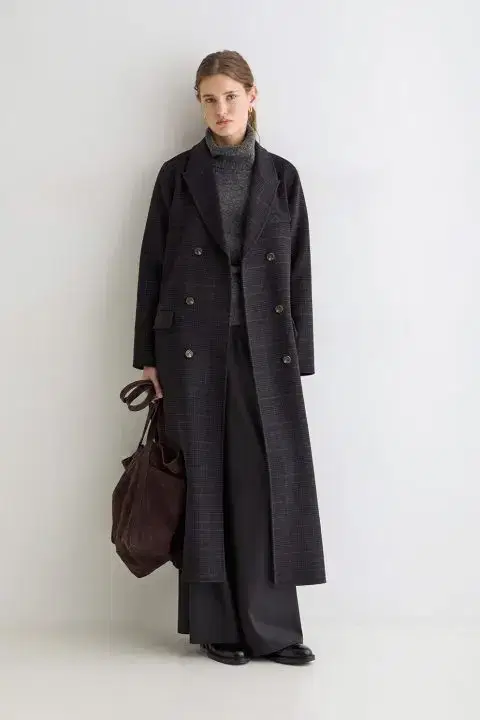 Check Long Coat