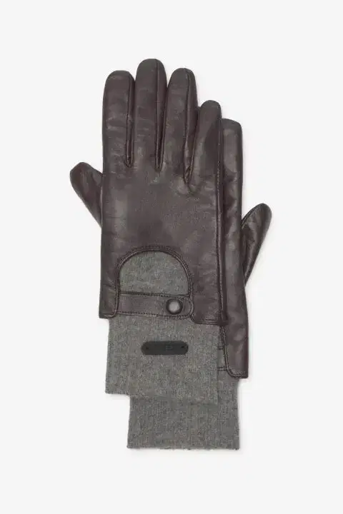Leather And Wool Gloves