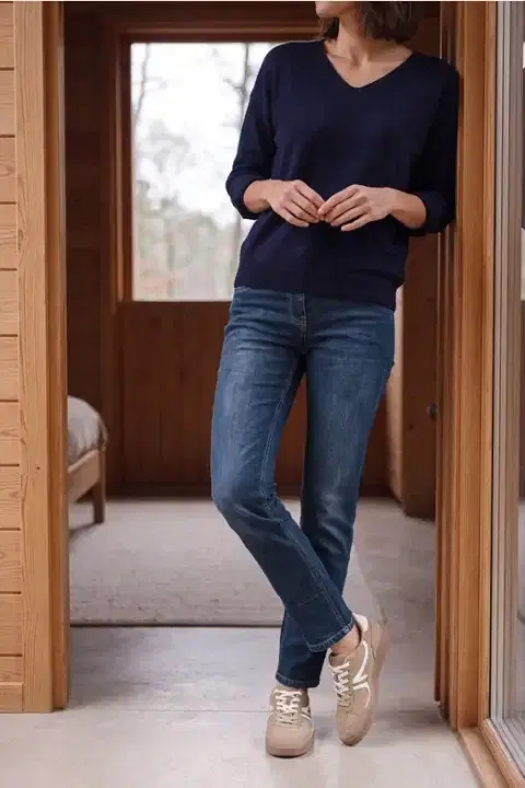 Cecil Scarlett Straight Leg Jeans