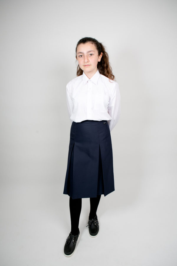 Navy School Knee-Length Skirt