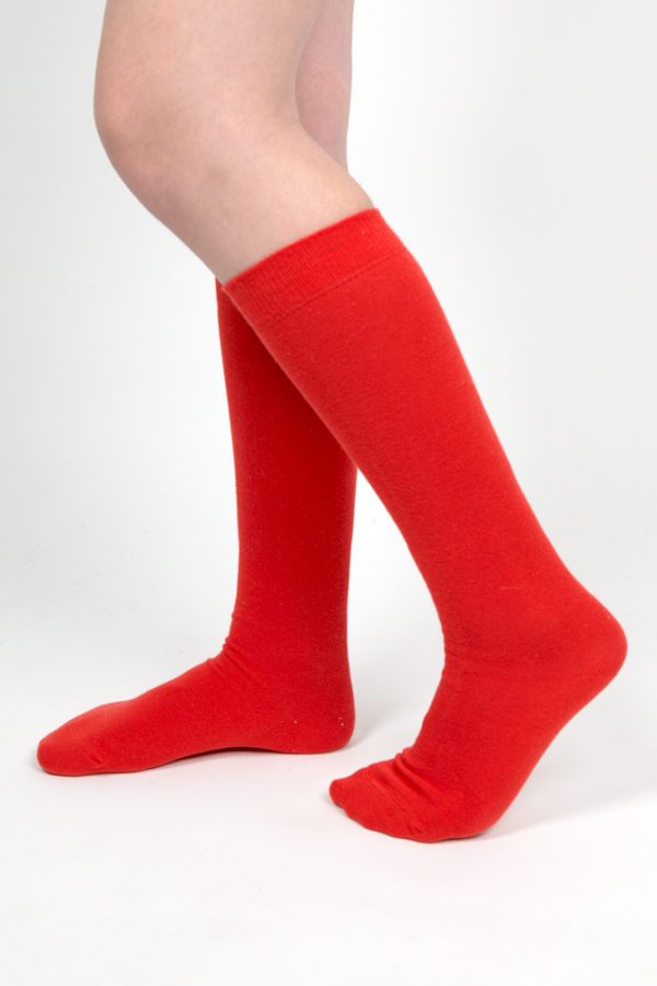 Red School Knee-High Socks  (2 Pack)