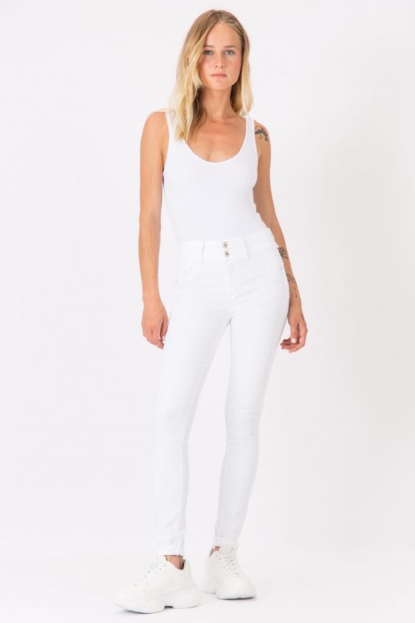 Tiffosi One Size Double Up 67 White Jeans