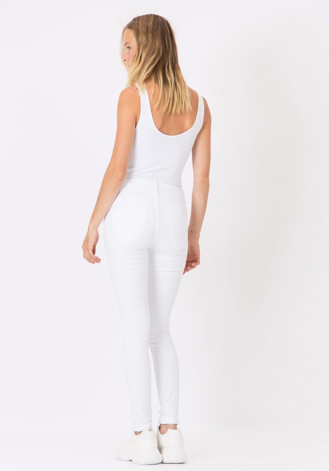 Tiffosi White One Size Double Up 67 Trousers