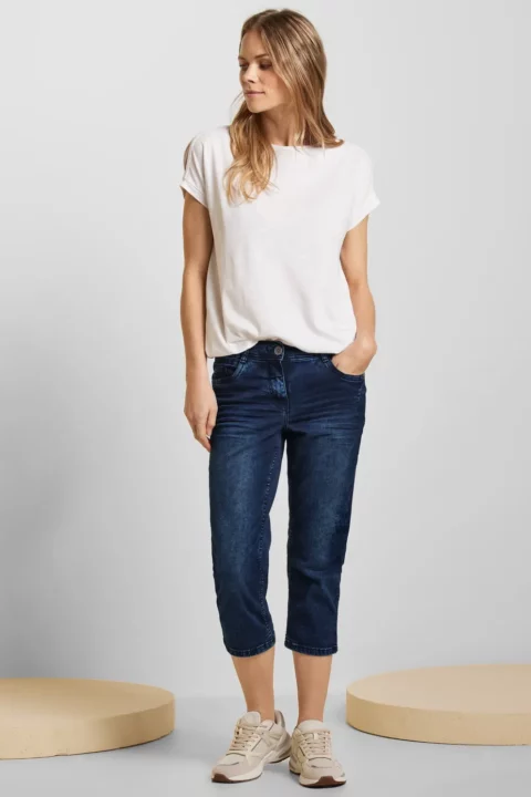 Cecil Scarlett Love & Positivity  3/4 Length Loose Fit Jeans