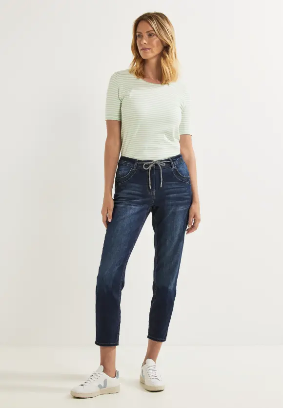 Cecil Style Tracey Dark Blue Jeans - Sixty Three Boutique