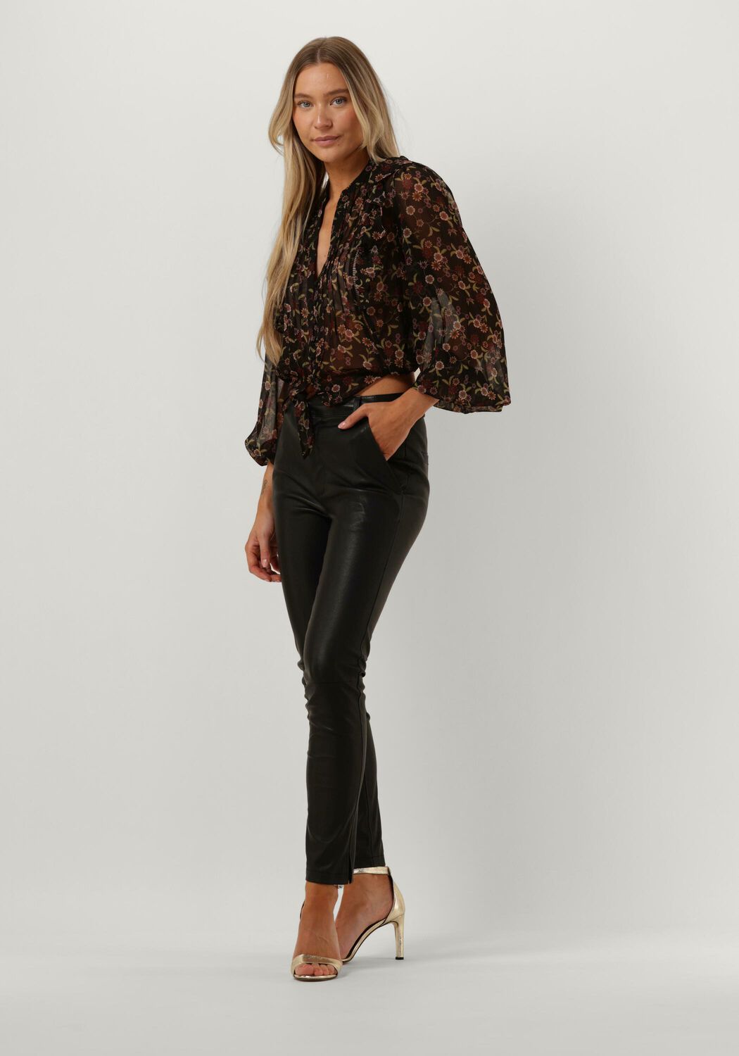 Guess Dionne Tie Front Top - Sixty Three Boutique