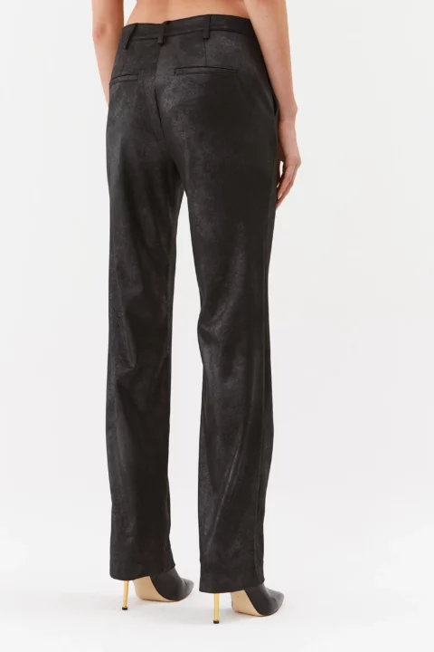 Guess Zoe Black Vintage Straight Leg Trousers