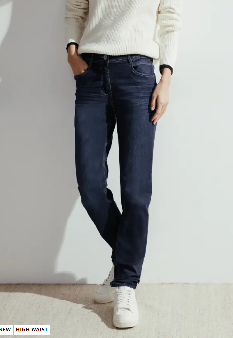 Cecil Toronto Dark Blue Jeans