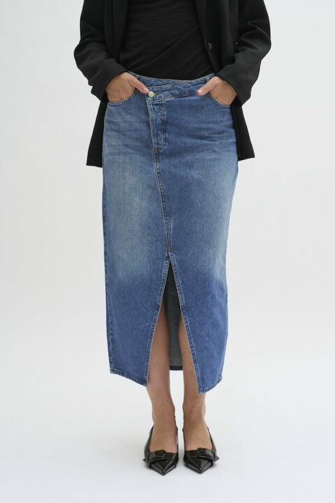 Louis Denim Midi Skirt