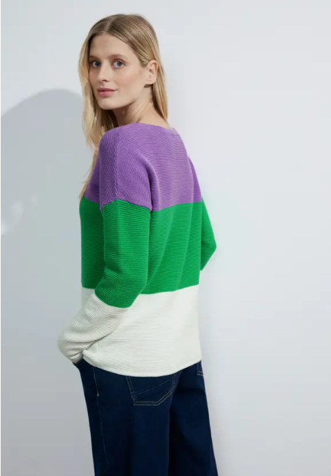 Cecil Block Stripe Sweater