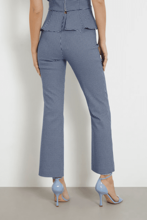 Guess Ornella Gingham Check Trousers