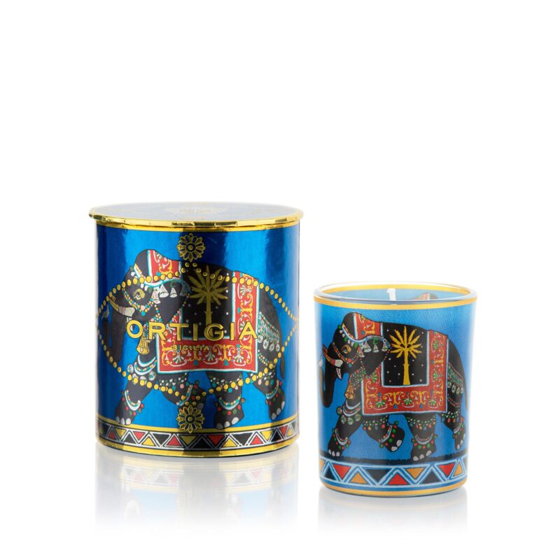 Ortigia Sandalo Candle Decorated