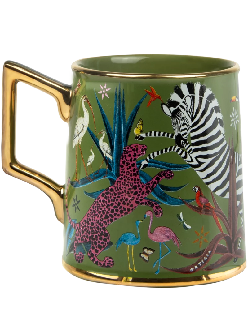 Ortigia Tazza Jungle Ceramic Green - Image 4