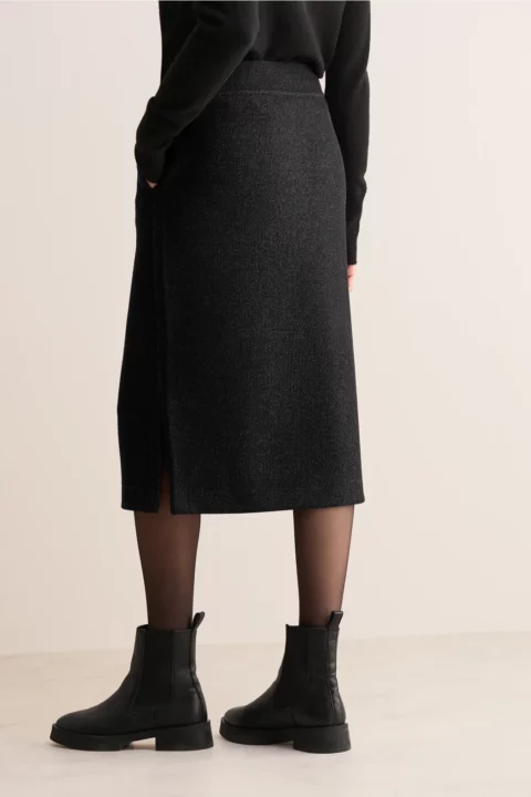 Cecil Midi Skirt Glitter Rib