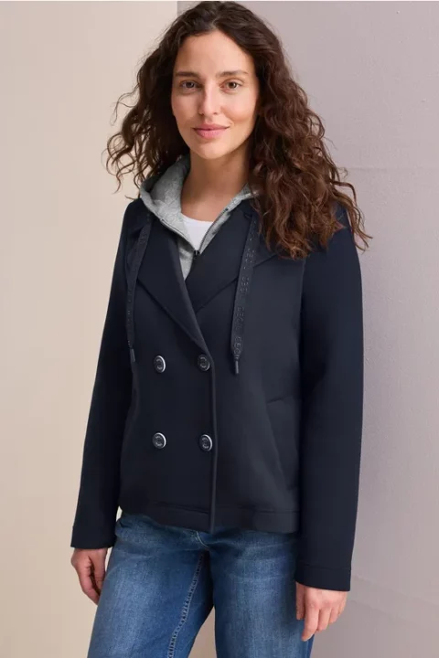 Cecil Short Scuba Trench Coat