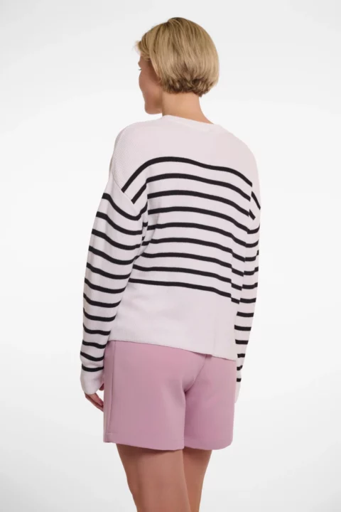 Ivonne Short Striped Pullover