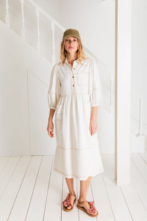 Adriane Ecru Dress