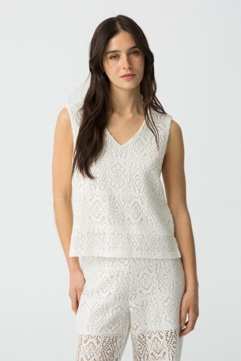 Pearl Crochet Top