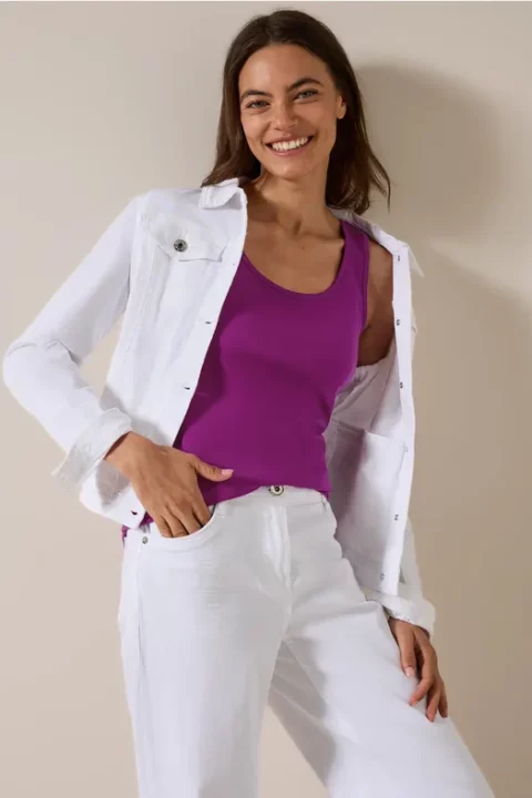 Cecil Linda Purple Tank Top