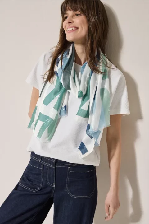 Cecil Foil Print Scarf