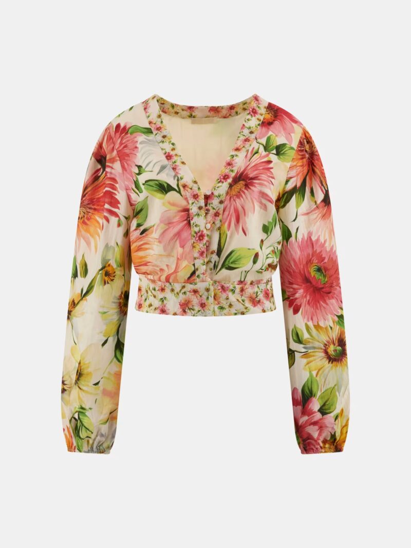 Colette Floral Cropped Blouse - Image 5