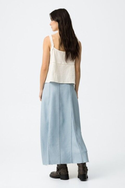 Cherry Denim Skirt