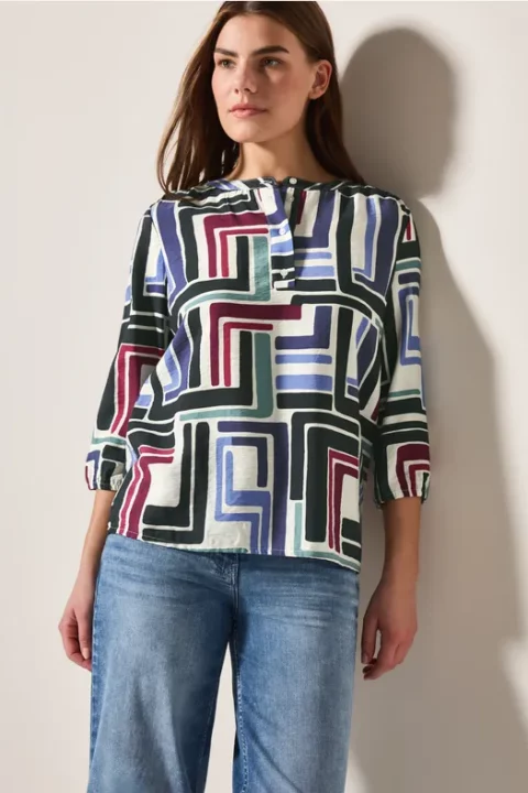 Cecil Round Neck Blouse