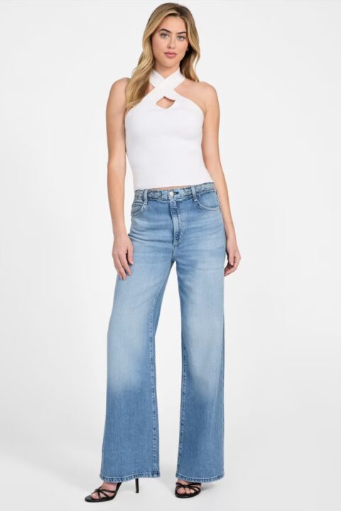 Sally Wide Leg Braided Jeans