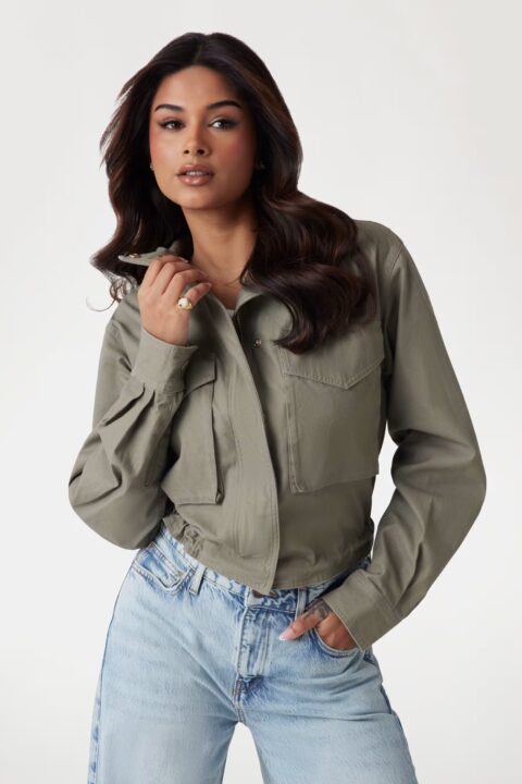 Yasmin Crop Pocket Jacket