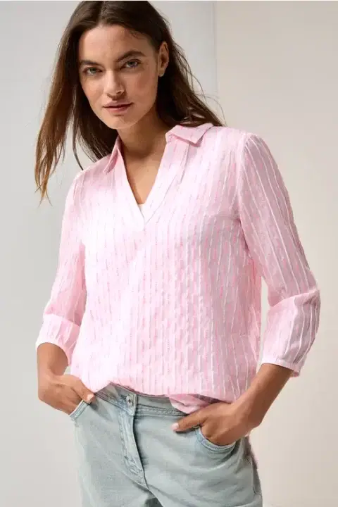 Cecil Pink Stripe Blouse