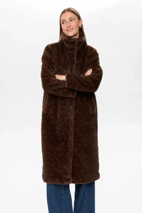Nuzitta Faux Fur Coffee Coat