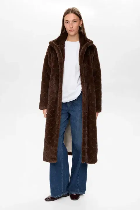 Nuzitta Faux Fur Coffee Coat