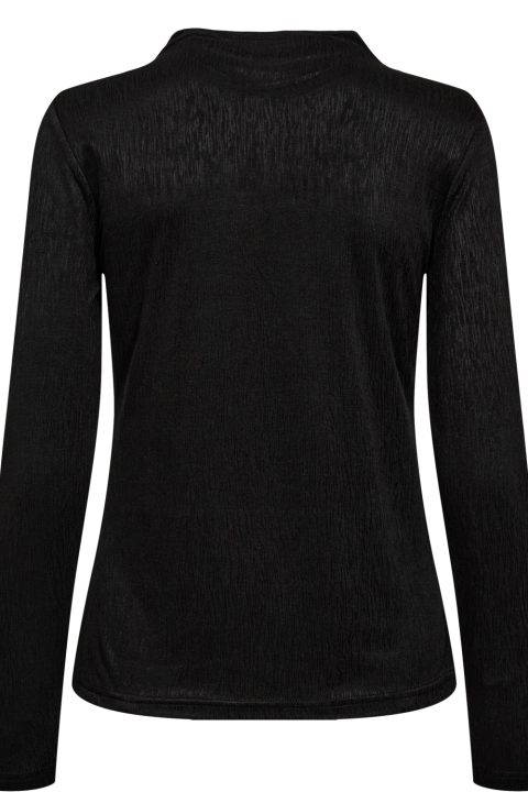 Nuconny Black Poloneck Top