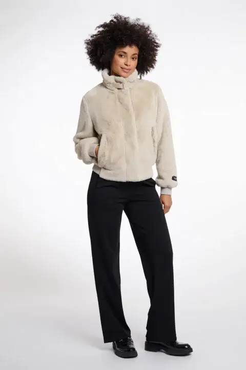 Ambra Birch Faux Fur Jacket