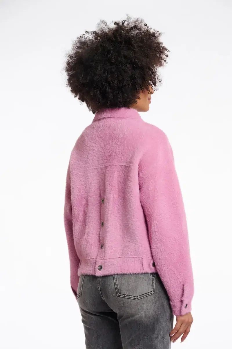 Bubbly Mauve Pink Cardigan - Image 2