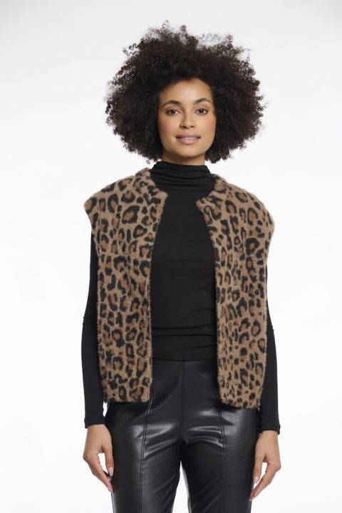 Elona Leopard Gilet