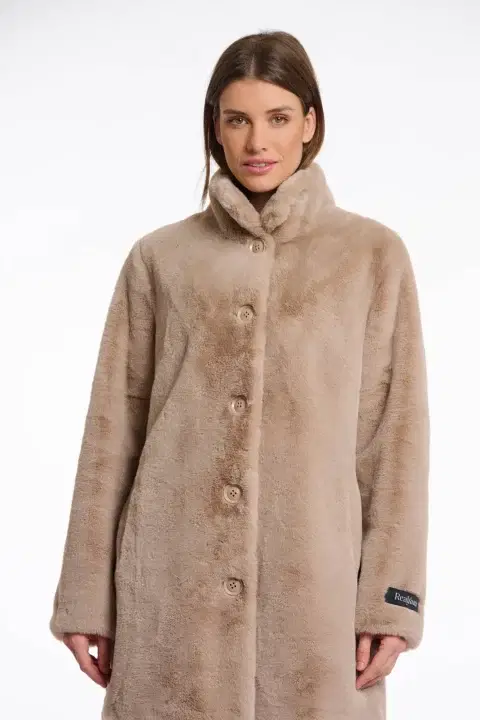 Nonna Oat Faux Fur Coat