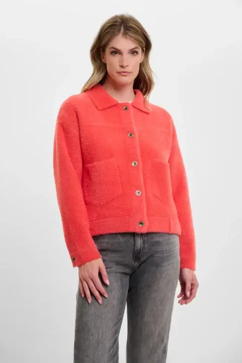 Bubbly Coral Cardigan