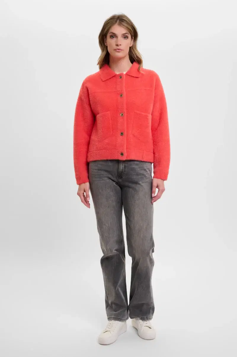 Bubbly Coral Cardigan - Image 3