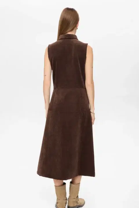 Nuthea Coffee Dress
