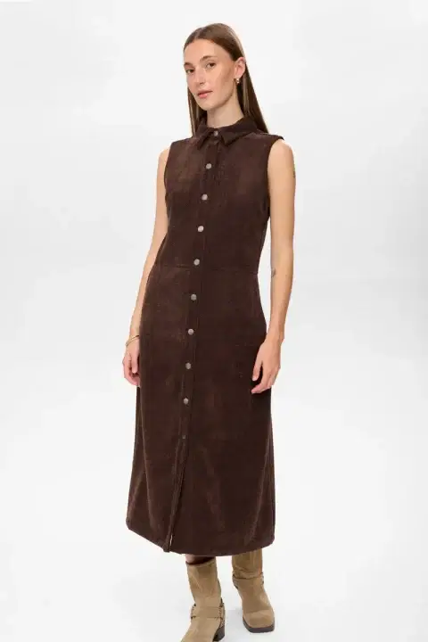 Nuthea Coffee Dress